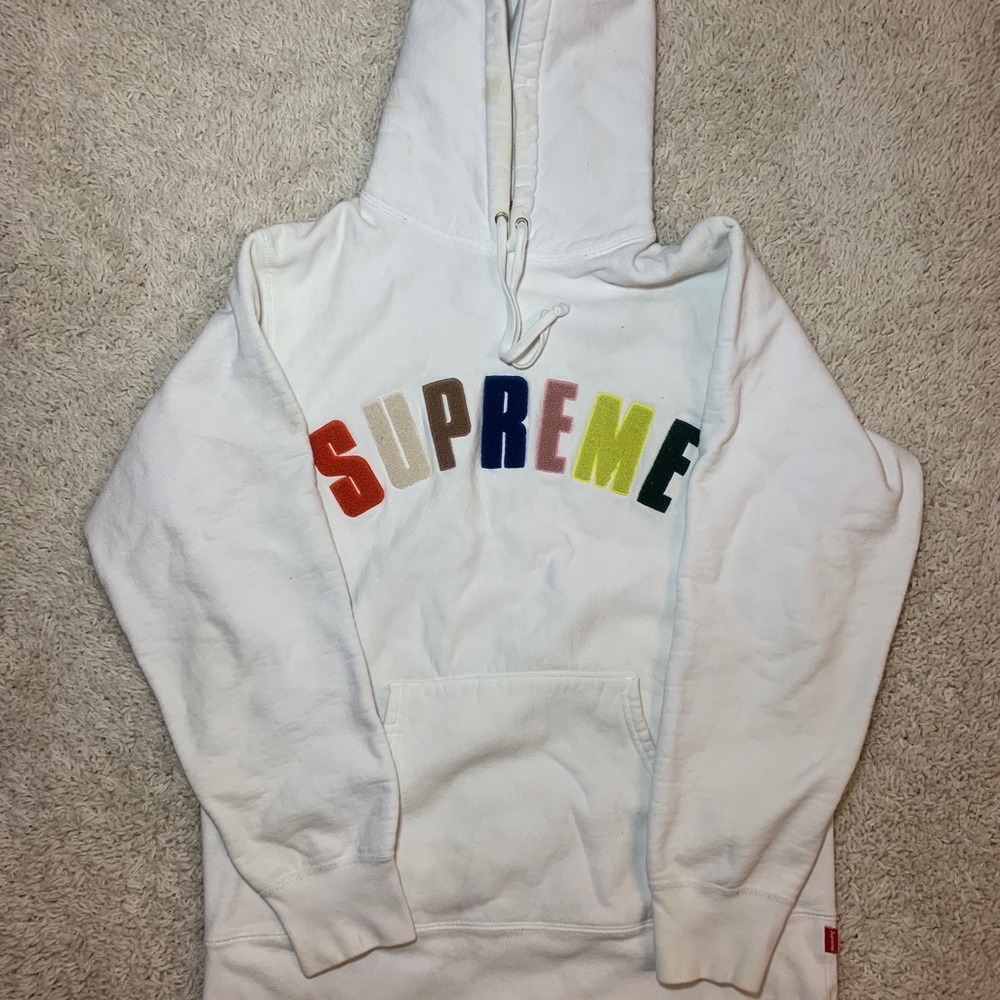 Supreme arc logo hoodie